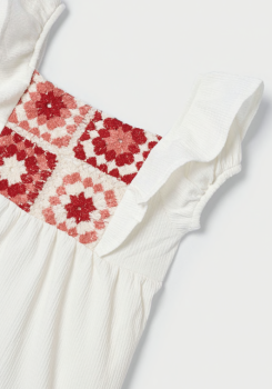 Mayoral - 2-teiliges Set/ Trägertop weiß/rot & Leggings rot